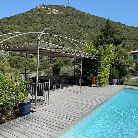 De Luxe Avec Piscine Et Vue Sur Les Cevennes 빌라 Saint-Brès